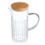 Кувшин 1130мл стекло Vertical с бамбук.крышкой (12)