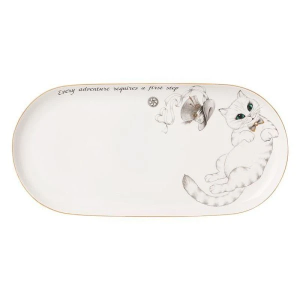 Блюдо 30,5см фарфор Wonderland овальное (36)
