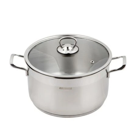 Кастрюля 9,5л нерж.сталь СОФИЯ стекл.крышка 26см арт.9920-950-0 (4)