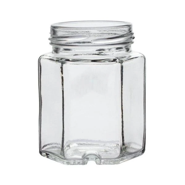 Банка стеклянная К-194-200 165мл шестигранник (крышка ТВИСТ ОФФ d=58) 0,148 (40)