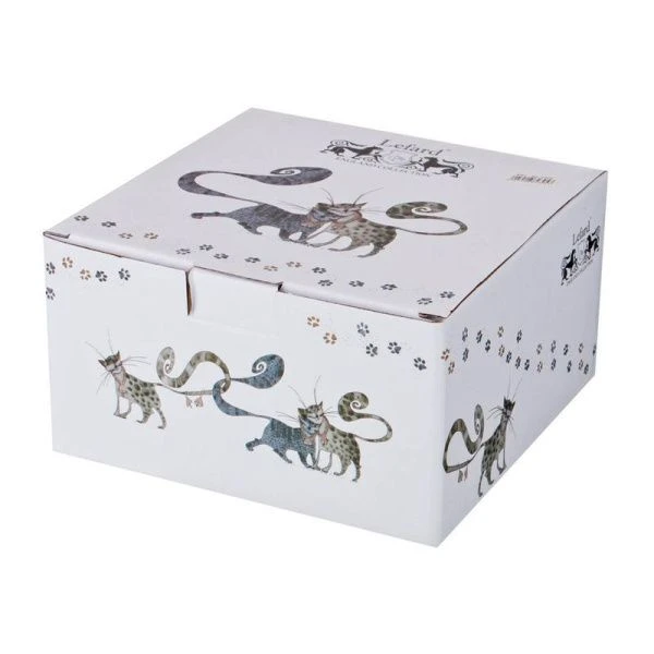 Чайный набор 2пр фарфор КОТИКИ на 1 персону 450мл (24)