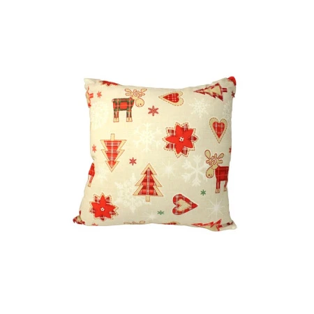 Подушка декоративная рогожка 40*40см LeSonnet рис. 10423-1 Новогодний принц