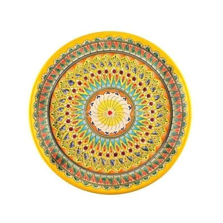 Блюдо (ляган) 28см керамика желтый (22)