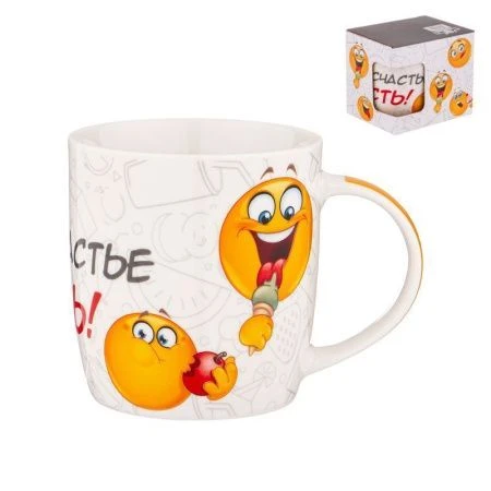 Кружка 380мл фарфор СМАЙЛ (36)