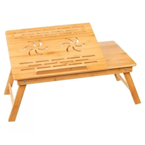 Поднос-столик 59,5*32,8*35см бамбук для ноутбука КТ-СН-01 (5) ВЫВОД