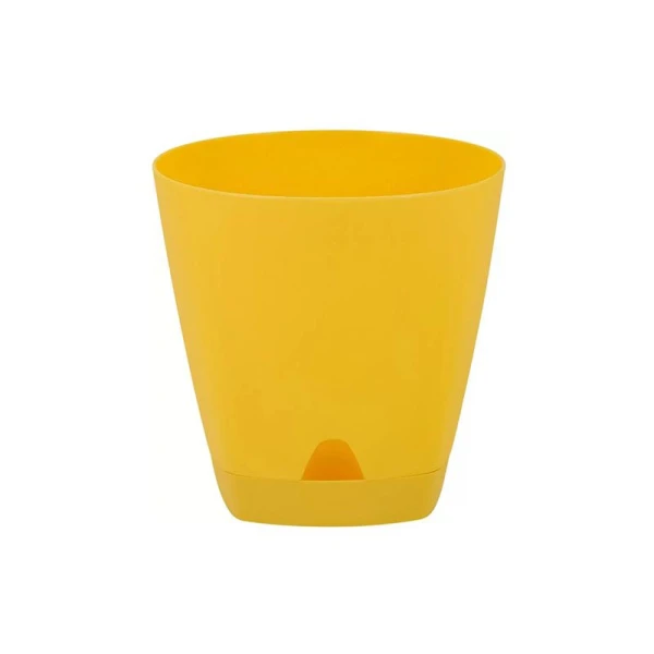 Горшок для цветов 2,5л 170мм пластик Amsterdam с прикорневым поливом спелая груша (12)