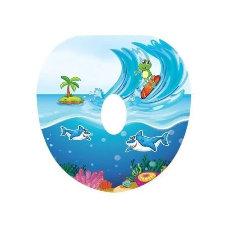 Сиденье на унитаз детское пластик мягкое с рисунком MPG4883 (30)