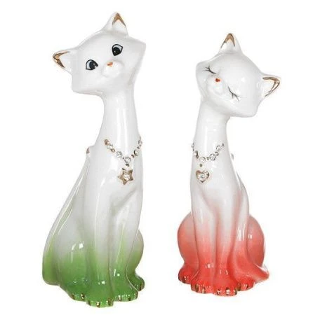 яяяФигурка Кошки 2шт. h=14см (60)