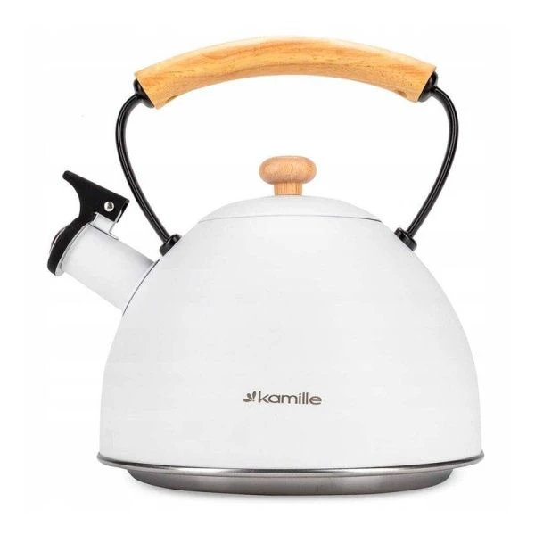 Чайник со свистком 2,5л нерж.сталь арт.0857 (12)