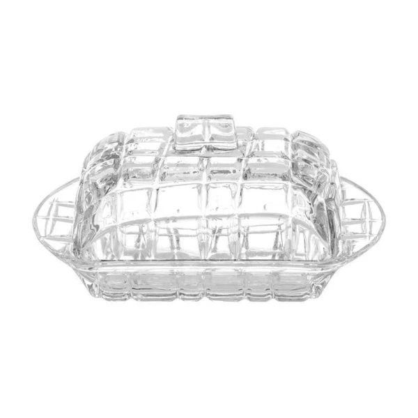 Масленка 17*11*7см стекло квадратная ZA-37 (24)