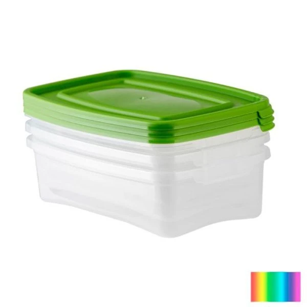 Контейнер пищевой набор 3шт 700мл 195*120*70мм пластик КАСКАД (18)