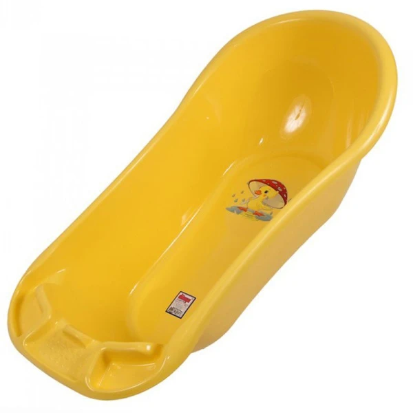 Ванночка детская 55л пластик ДУНЯ new желтый 12001 (5)