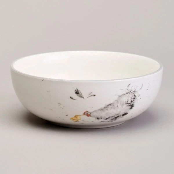 Салатник 650мл 16,5*6см керамика FUNNY HENS (24)