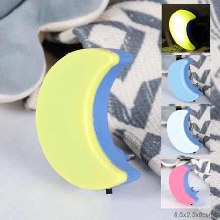 Ночник 8,5*2,5*8см пластик Месяц CW415-77 (40/240)