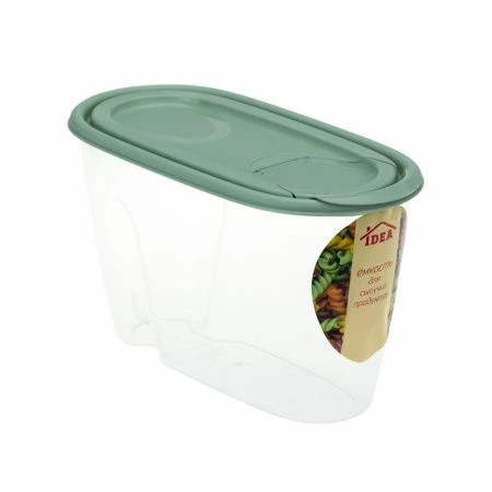 Емкость для сыпучих продуктов 900мл 90*110*195см пластик Фисташковый (30)