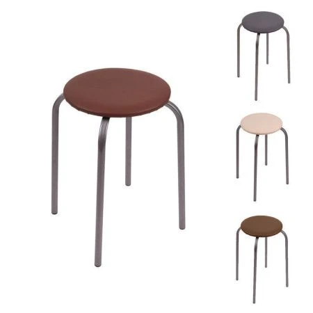 Табурет d30см ДСП/винил ЭКОНОМ круглый (max нагр.100кг) ТБ1 (10)