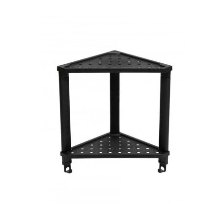 Этажерка 2 секции 365*260*380мм пластик VIKEA черная угловая подвесная (1)