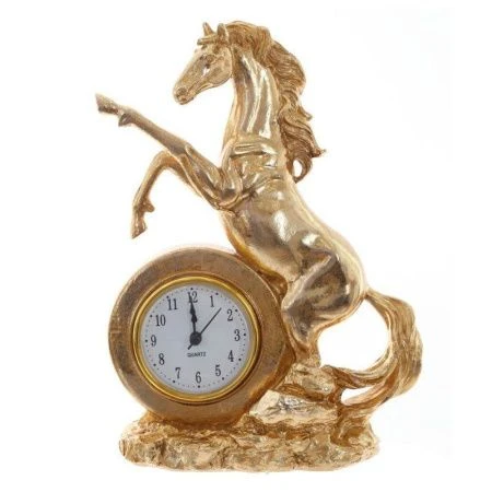 Фигурка Лошадь с часами (AAAx1 н/п) L16 W7,5 H23 см