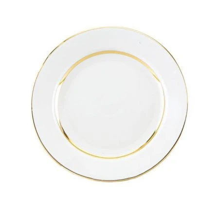 Тарелка мелкая 20см фарфор белый гладкий край Монреаль (30)