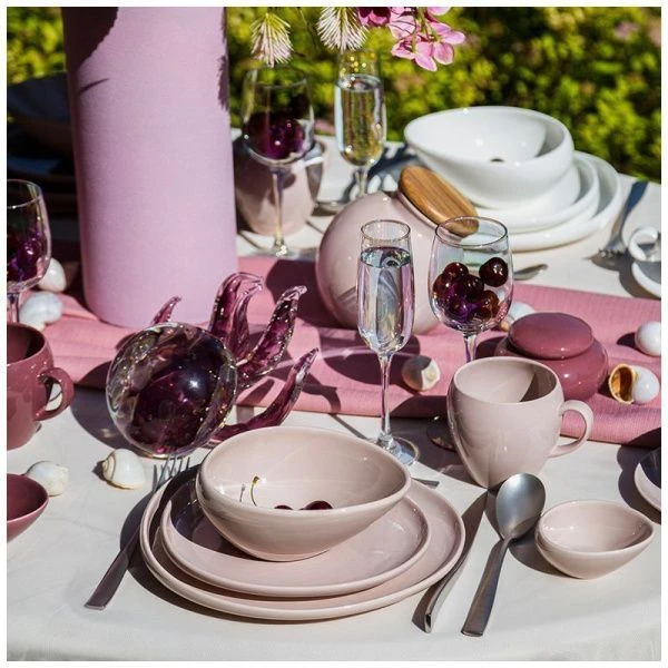 Чайный набор 2пр фарфор fusion на 1персону 220мл кремовая (24)