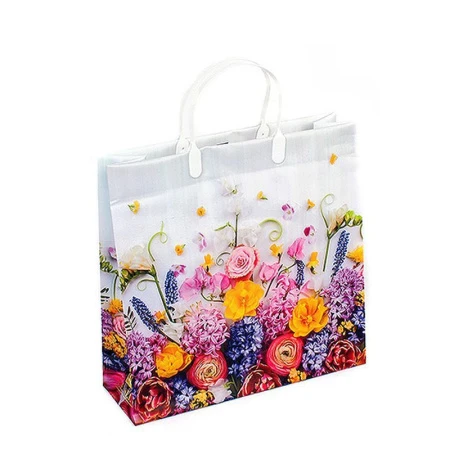 Пакет с пластиковой ручкой 30*30*10см Цветочный салют 19-191 (20/200)