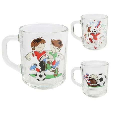 Кружка 200мл стекло ФУТБОЛ (20)