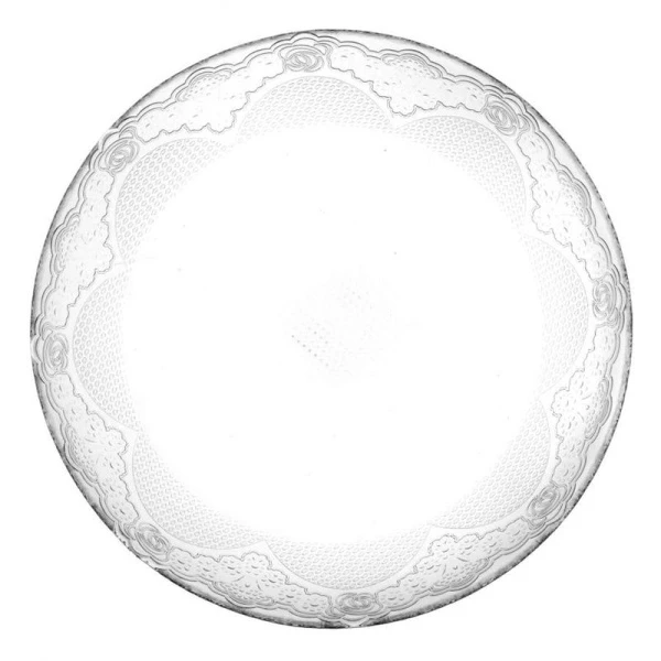 Тарелка мелкая 25см стекло ЛЕЙСИ обеденная (12)