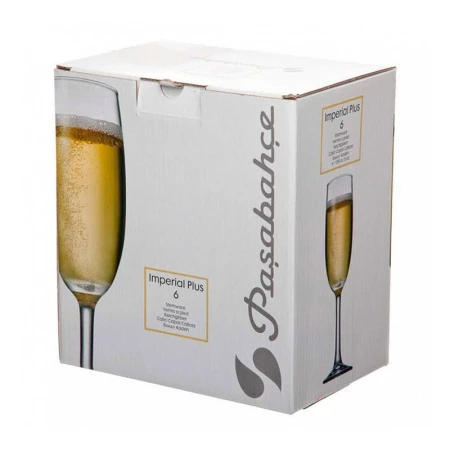 Бокалы для шампанского набор 6шт 155мл стекло ИМПЕРИАЛ (4)