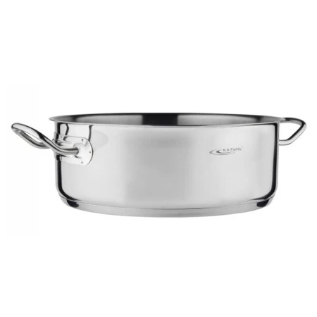 Кастрюля 8л h12см нерж.сталь ОБЩЕПИТ без крышки d32см капс.дно ТРС КТ-ОБ-08Н (2)