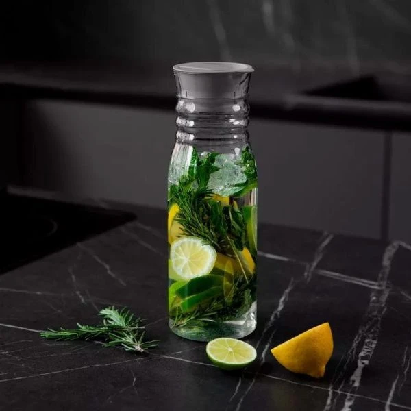 Кувшин 1,1л пластик TREND серый металлик (12)