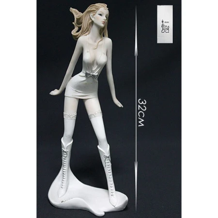 яяяСтатуэтка ДЕВУШКА 32см полистоун подар.уп. (8)