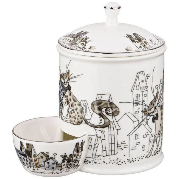 Банка для соли фарфор КОТИКИ
