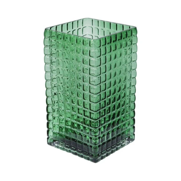 Ваза для цветов 24*13см стекло зеленая 1324/JC-15879 (12)