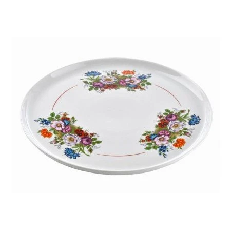 Блюдо для пиццы 30см фарфор БУКЕТ ЦВЕТОВ (5)