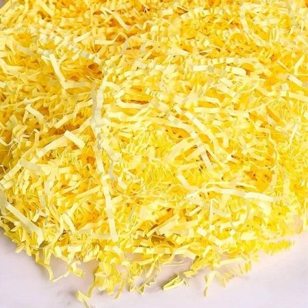 Наполнитель декоративный бумажный 100г лимонный