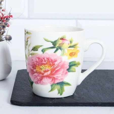 Кружка 250мл керамика ЦВЕТЫ S749 (96)