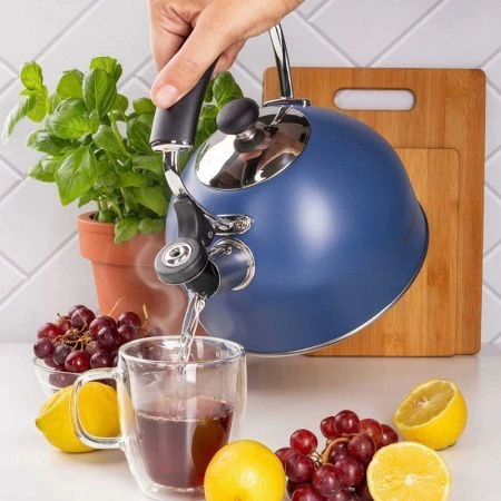 Чайник со свистком 2,2л нерж.сталь арт.100327 (12)