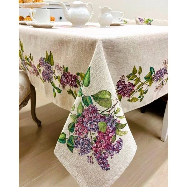 Скатерть 140*180см гобелен СИРЕНЬ