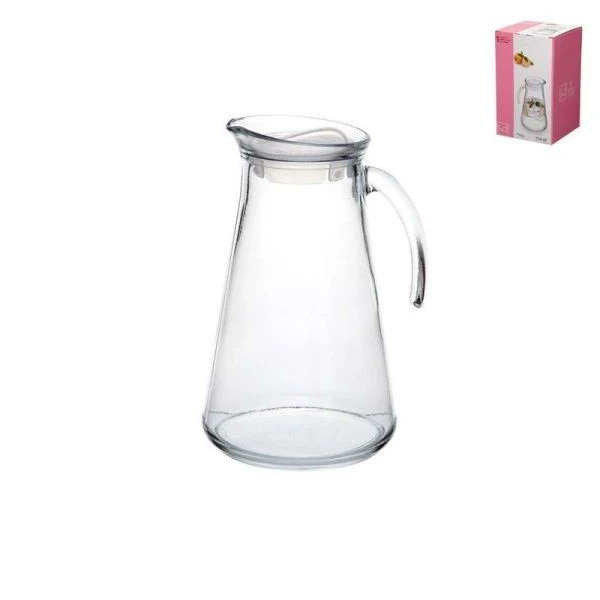 Кувшин 1,5л стекло ФЕРА с проз. пластиковой крышкой 80353BFD (6)
