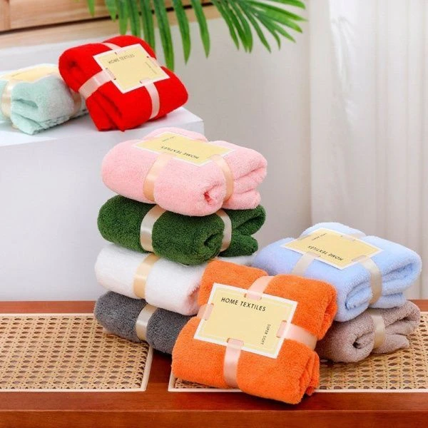 Полотенце пушистое с лентами 30*60см Tidy серое (5) ВЫВОД