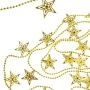 Новогоднее украшение бусы на ёлку золотые "Яркие звезды" НУ-6744