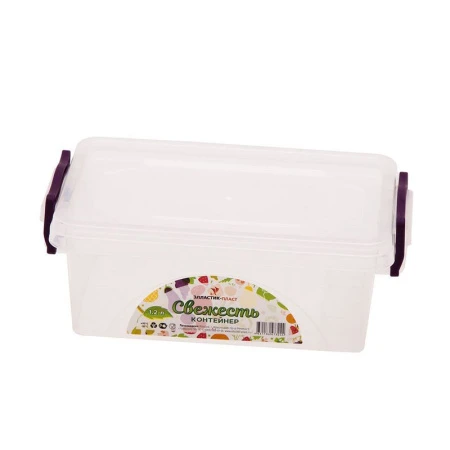 Контейнер пищевой 1,2л 21,5*14,8*7,5см пластик мультибокс СВЕЖЕСТЬ прозрачный (60)