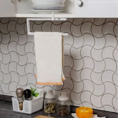 Держатель для полотенец пластик серый (24)