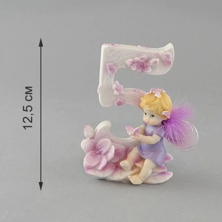 яяяСтатуэтка ИМЕНИННЫЙ АНГЕЛОЧЕК 5 12,5см (60)  5141030