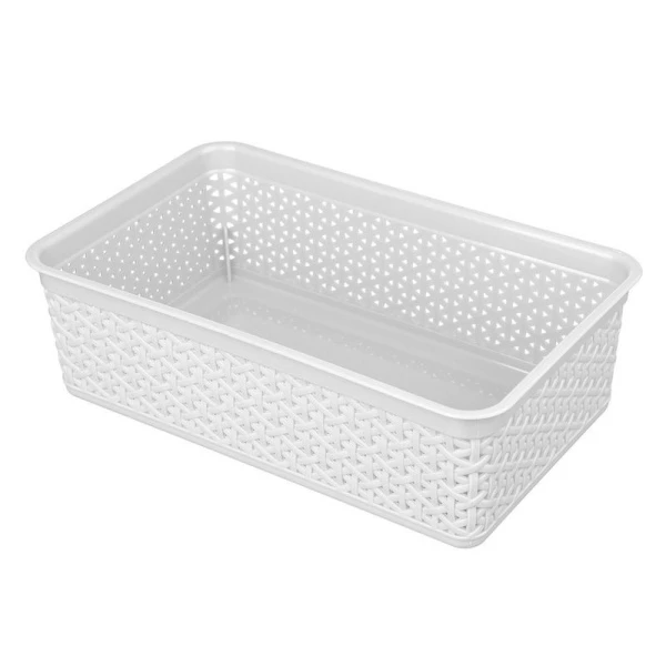 Корзина для хранения 2,25л 257*158*80мм пластик Wenge светло-серый (10) 221305621/3