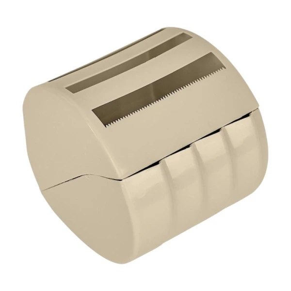 Держатель для туалетной бумаги 15,5*12,2*13,5см пластик Regular бежевый топаз (51)