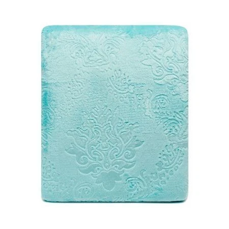 Плед 200*220 микрофибра Кристалл бирюза