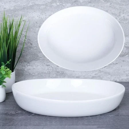 Блюдо овальное фарфор 21*16см глубокое WD-1420 (30)