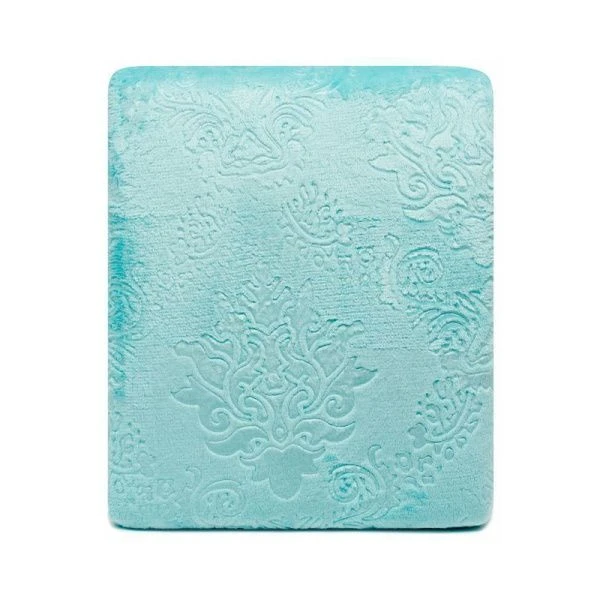 Плед 200*220 микрофибра Кристалл бирюза