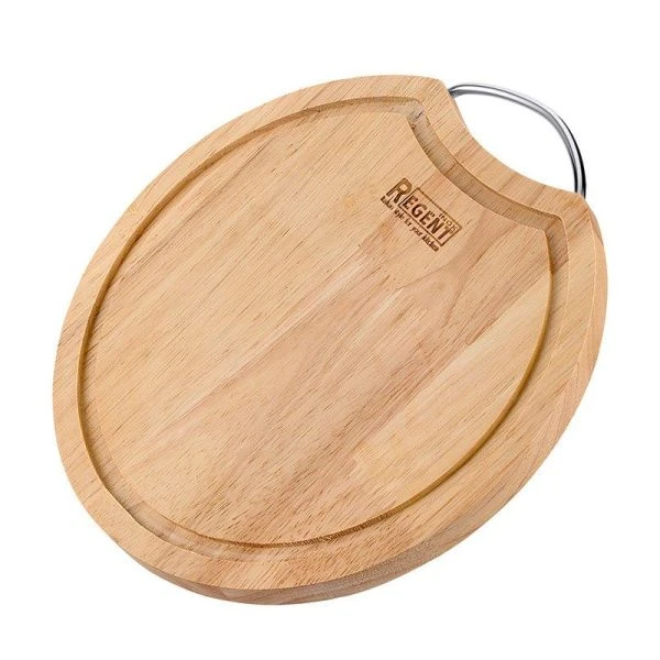 Доска разделочная 24*1,5см дерево Linea Bosco круглая с мет. ручкой 93-BO-2-08.1